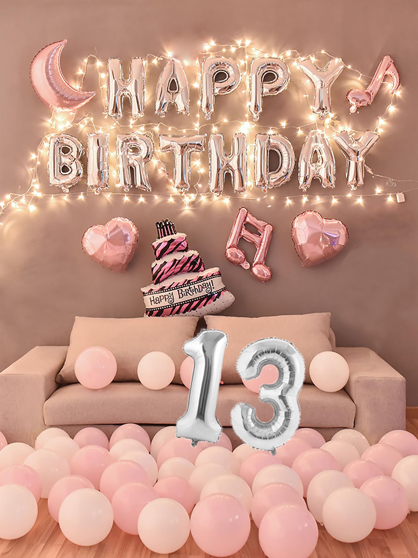 Amazon | 13歳 誕生日 バルーン 風船 バースデー 飾り付け セット数字